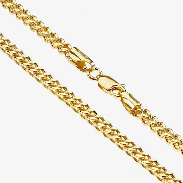 9ct Yellow Gold 18 Inch Foxtail Chain