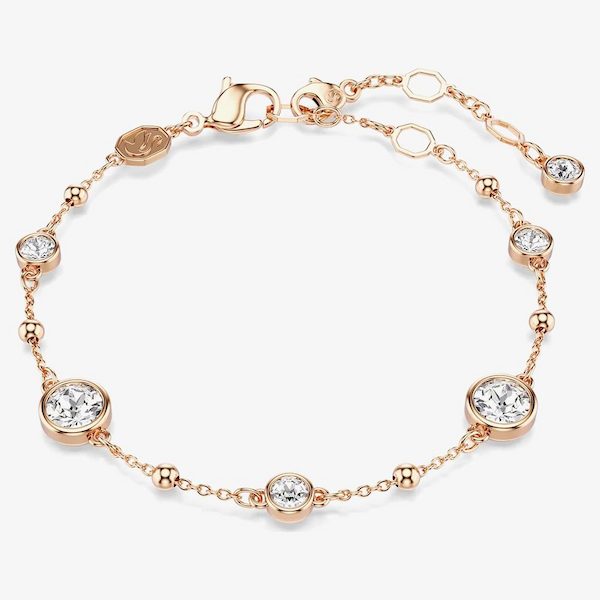 Swarovski Imber Rose Gold Tone Plated White Crystal Bracelet