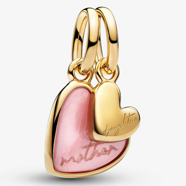 Pandora 14ct Gold Plated Mother & Daughter Splittable Charm
