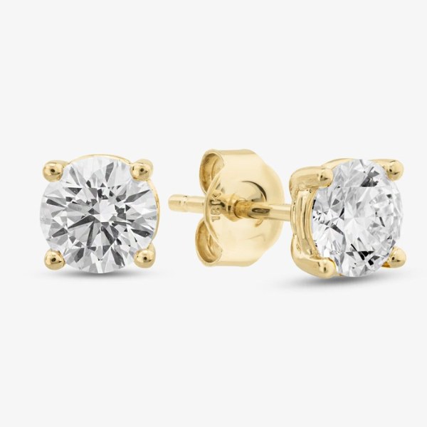 18ct_Yellow_Gold_Lab_Grown_Diamond_Stud_Earrings
