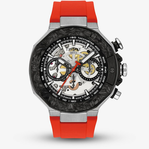 Mens Limited Edition T-Race MotoGP 2026 Automatic Chronograph Red Rubber Strap Watch