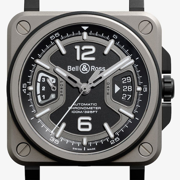 Bell & Ross Mens BR-X3 Black Titanium Automatic Watch