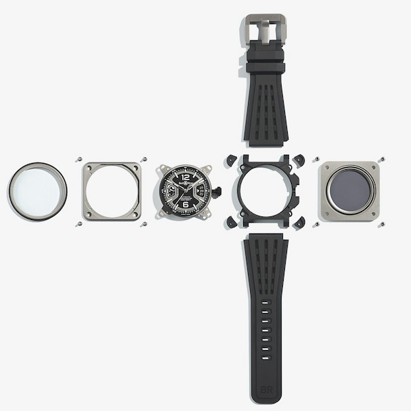 Bell & Ross Mens BR-X3 Black Titanium Automatic Watch