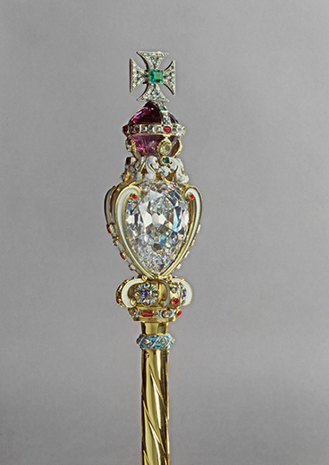 Sovereign's Sceptre with Cross from The Royal Collection