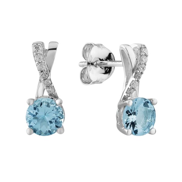 Aquamarine_Stud_Earring