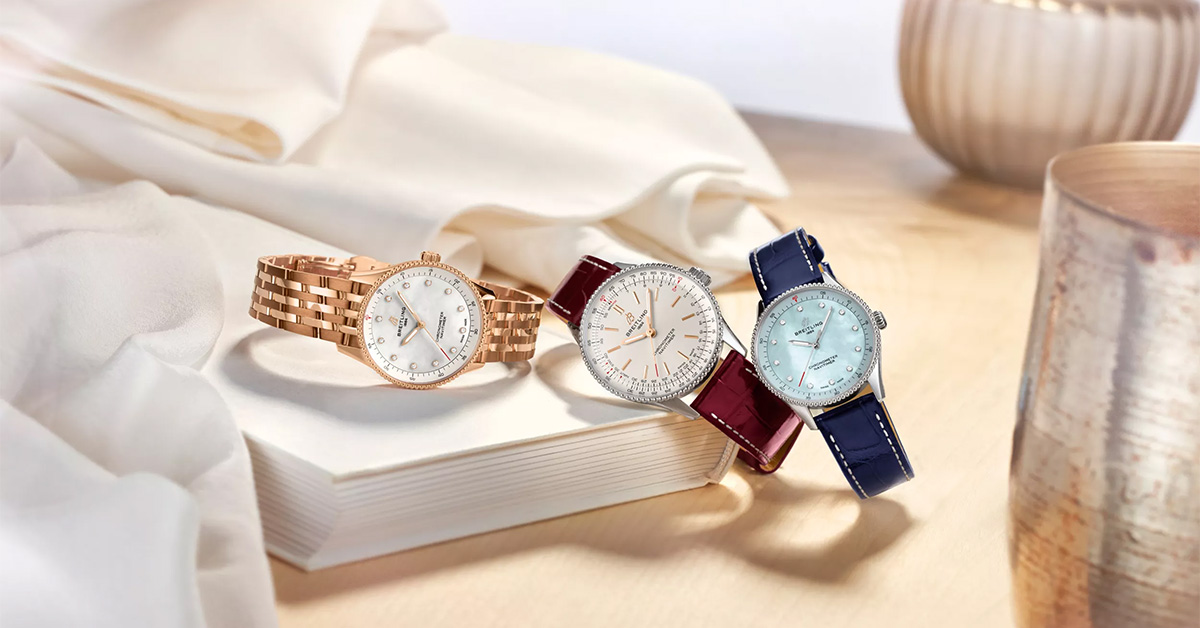 Breitling Navitimer 32 & Auto 36 Ladies Watches at T.H.Baker