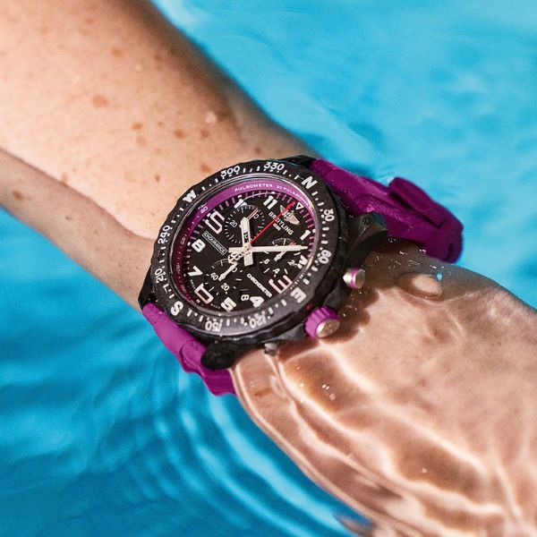 Breitling Pro 38mm Fuschia Pink for 100m water resistance