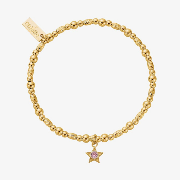 ChloBo 18ct Gold Plated October Birthstone Bracelet