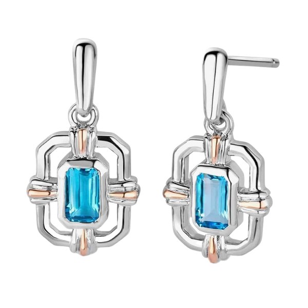 Clogau_Silver_9ct_Rose_Gold_Enchanted_Gateways_Blue_Topaz_Earrings