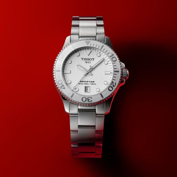 Explore_Tissot_Unisex_Seastar_36mm_White_Dial