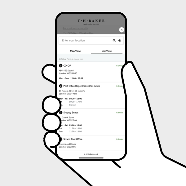 Find a Pickup Location Click & Collect