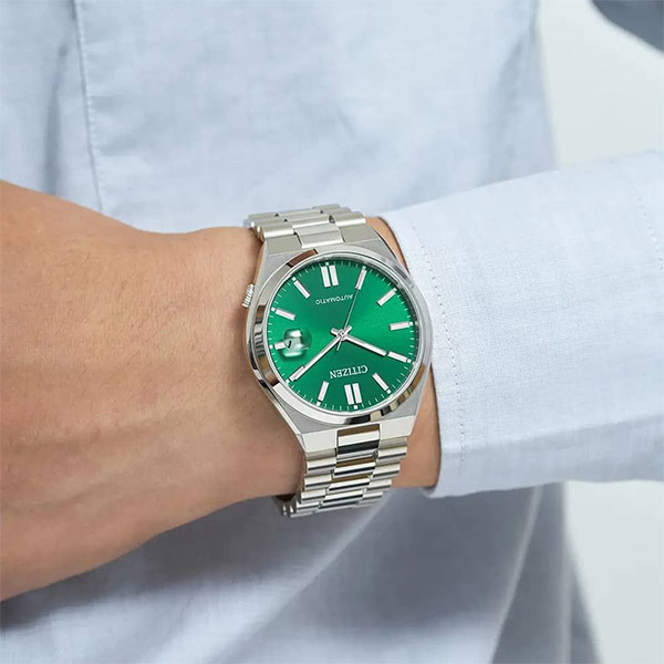 Citizen Mens Tsuyosa Green Dial Watch