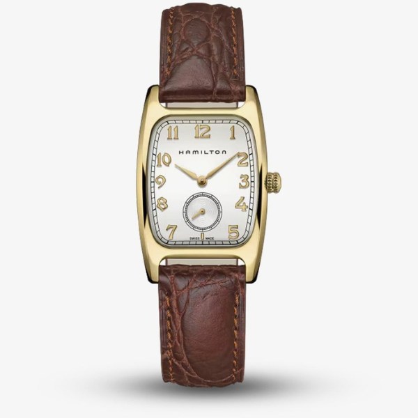 Hamilton_American_Classic_Boulton_Gold_Plated_Brown_Watch