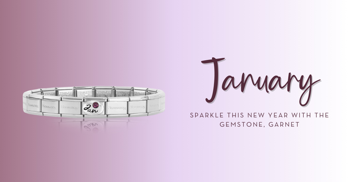 January Birthstone Garnet T.H.Baker