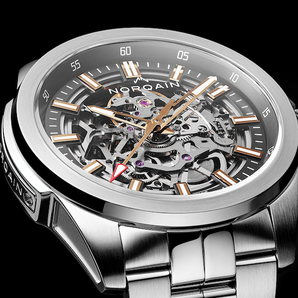 NORQAIN N3000.07S02.G01.R01 Independence Skeleton Grey Watch