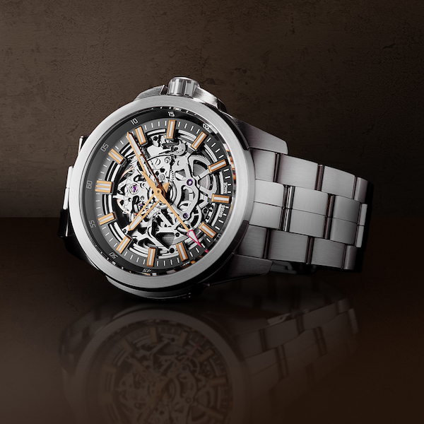 NORQAIN N3000.07S02.G01.R01 Independence Skeleton Grey Watch