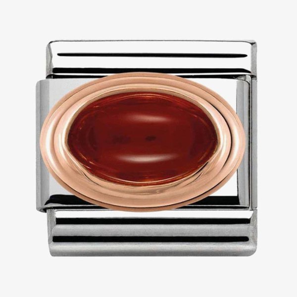 Nomination CLASSIC Rose Gold Garnet Charm