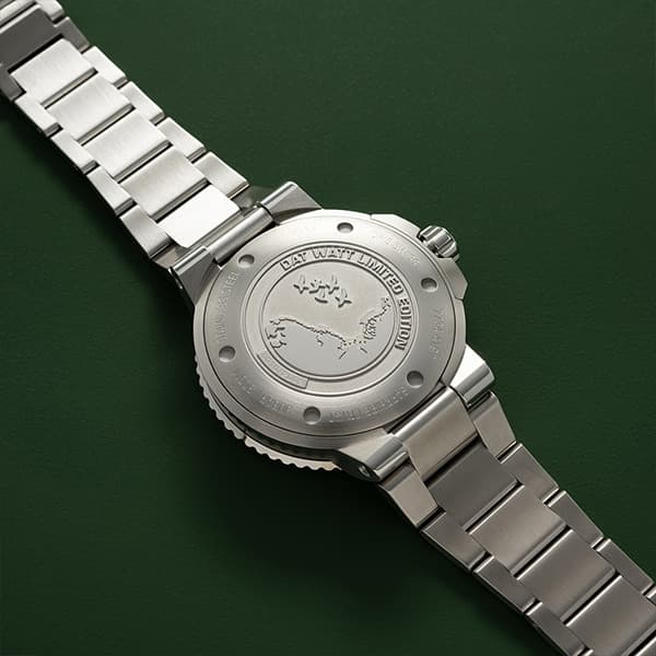 Oris Aquis Dat Watt Limited Edition II Back of the Watch