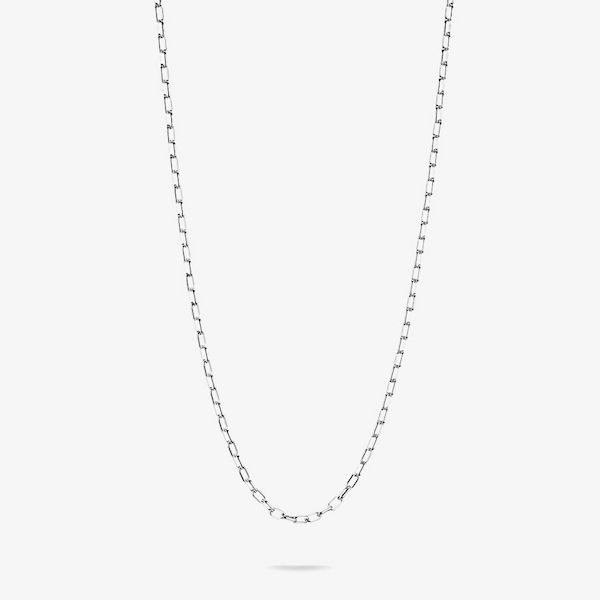 THOMAS SABO Charm Club Connect Silver 45cm Paperclip Oval Link Necklace