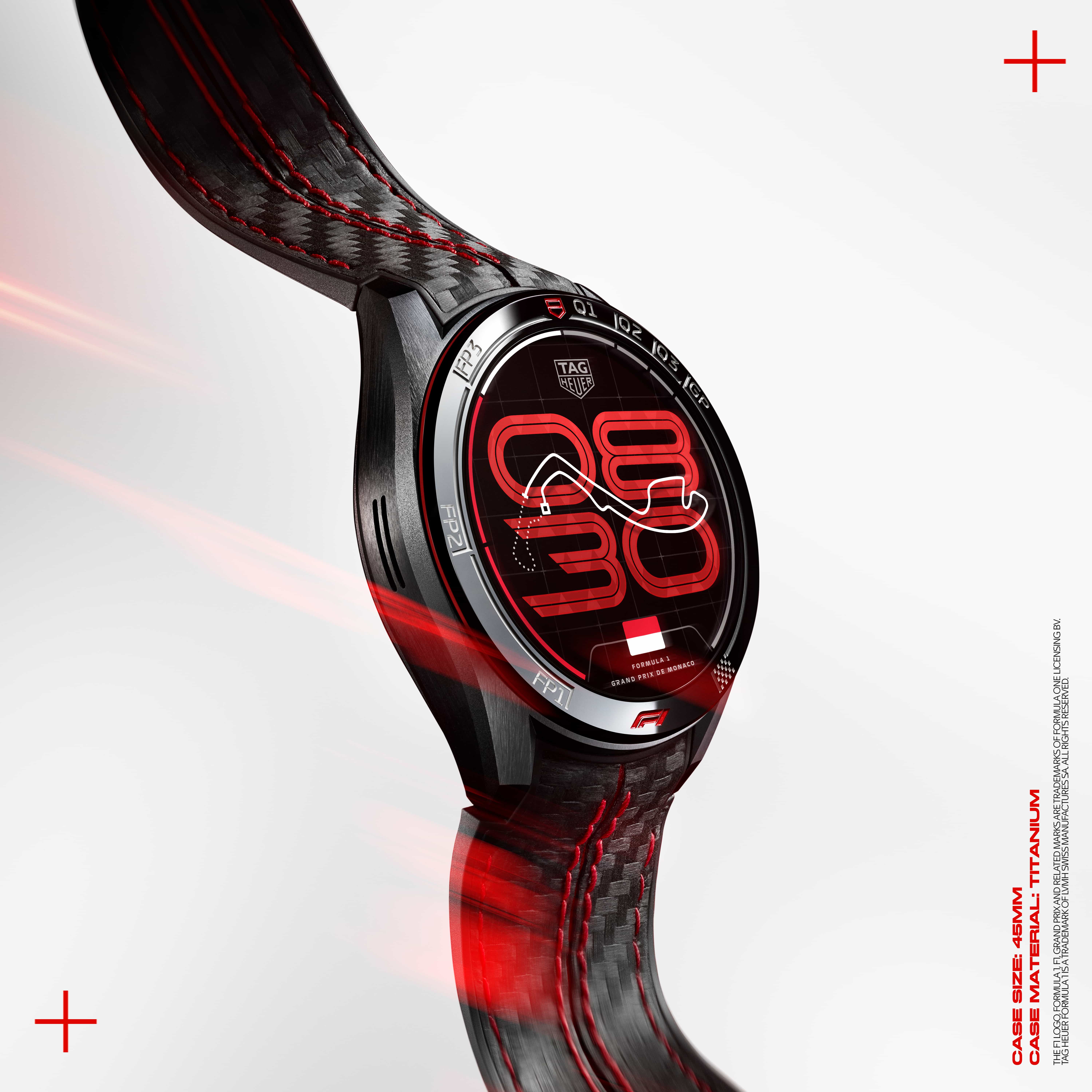 TAG Heuer Connected Calibre E5 X Formula 1 Edition Black Red Smart Watch