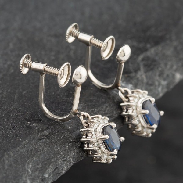 Second_Hand_Platinum_Dropper_Earrings
