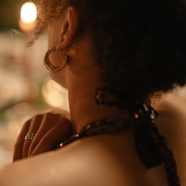 Style with Gold Hoops