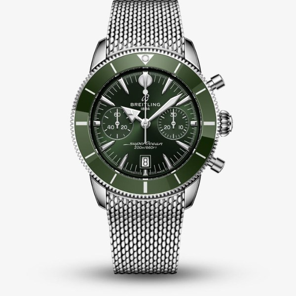 Superocean_Heritage_B01_Chrono_42_Green_Dial_Watch