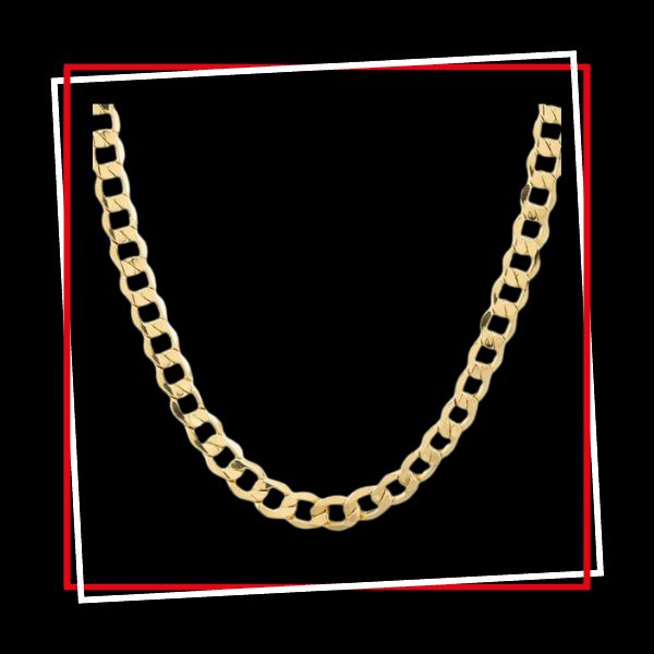 T.H.Baker 9ct Yellow Gold 20 Inch Curb Chain Necklace