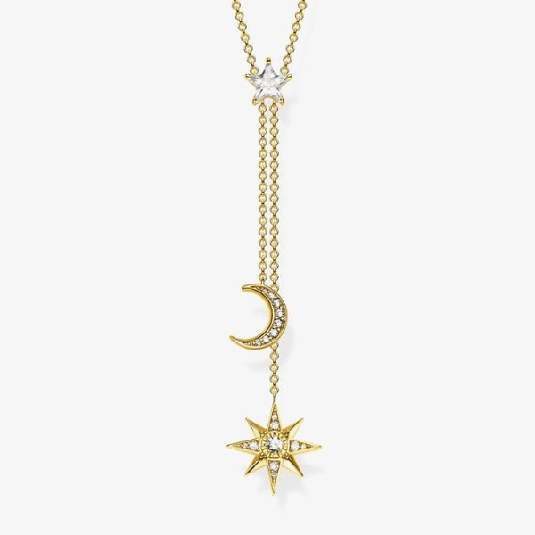 THOMAS SABO Gold-plated Magic Star Necklace for Festivals