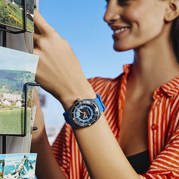 Tissot Sideral Blue Strap Watch