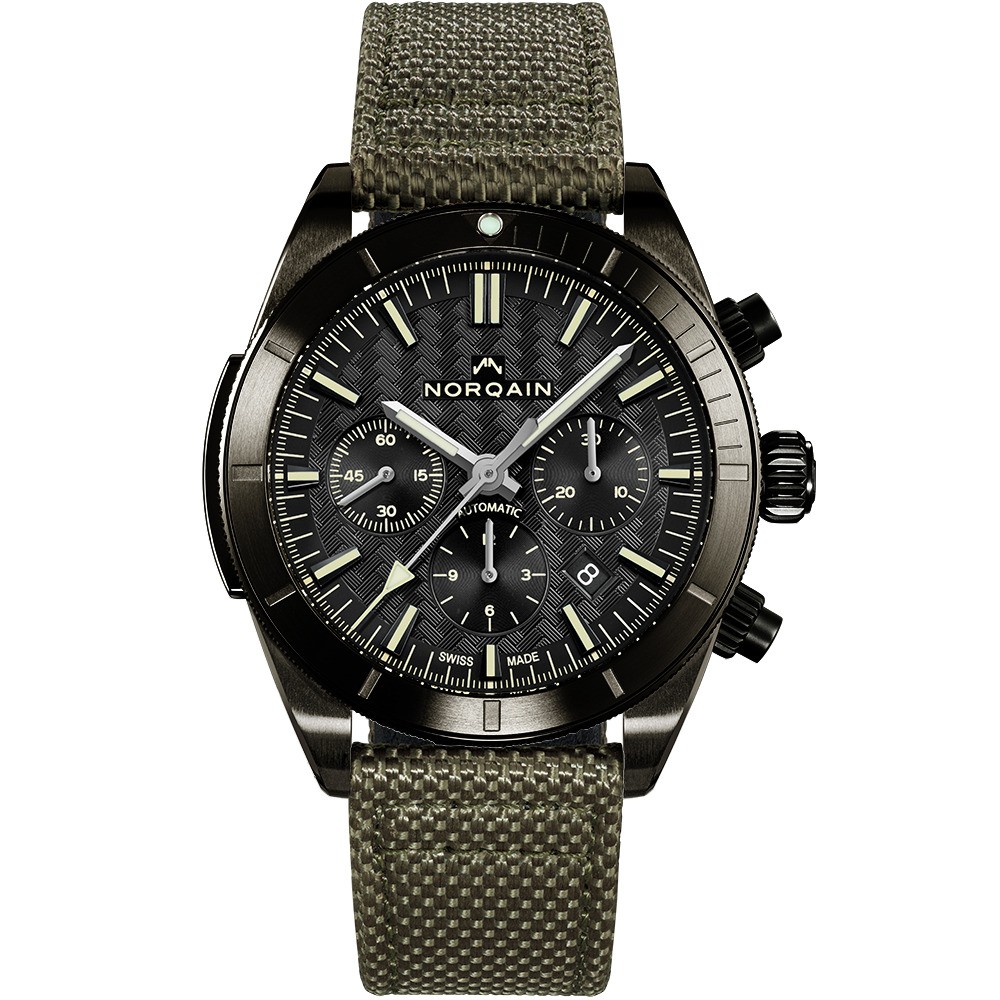 NORQAIN N1200.19B01.B01.F03 Adventure Chrono Khaki Nordura Watch