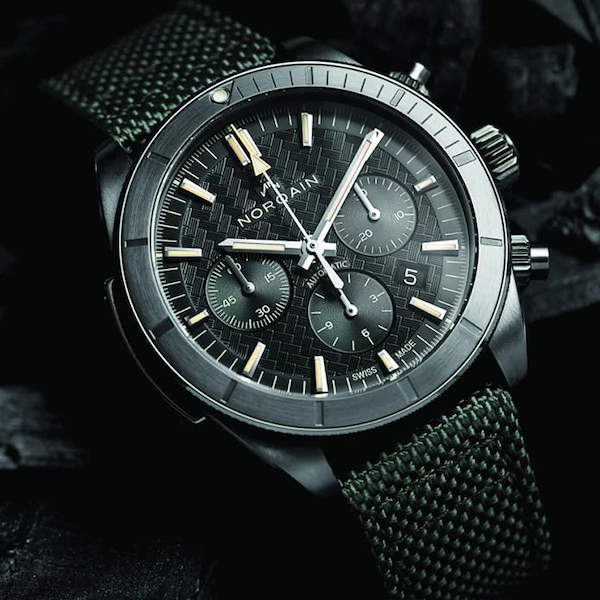 NORQAIN N1200.19B01.B01.F03 Adventure Chrono Khaki Nordura Watch