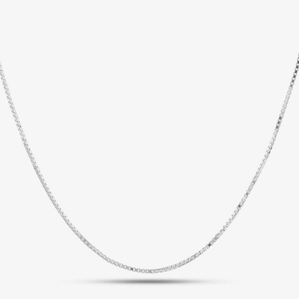 T.H.Baker Sterling Silver 18 Inch Box Chain