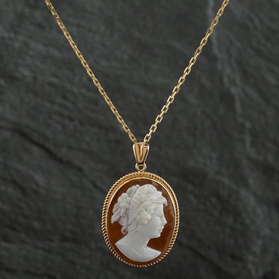 Cameo Pendant Necklace Jewellery Symbols