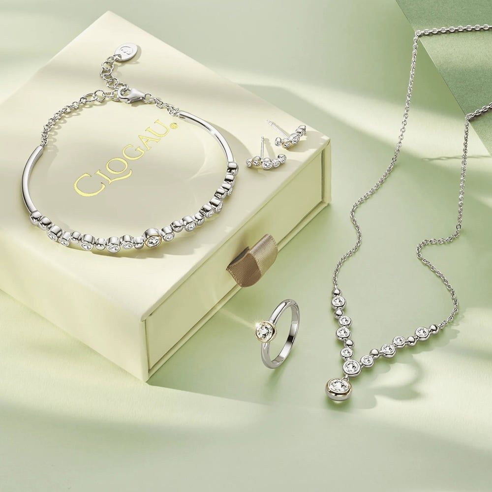 Clogau Two Colour Celebration Topaz Drop Necklace