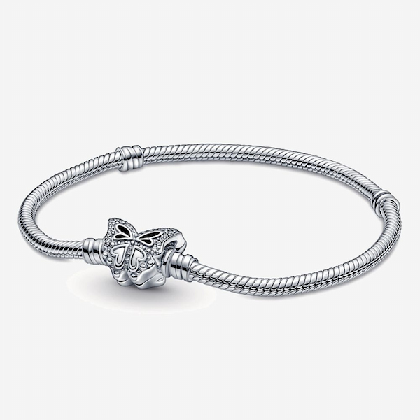 PANDORA Silver Butterfly Clasp Bracelet