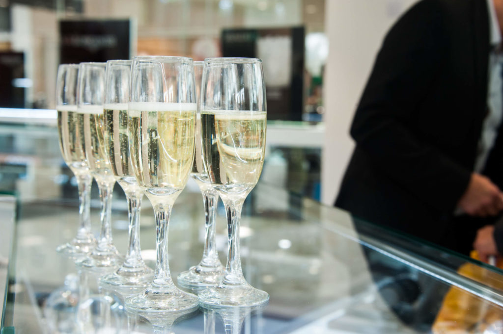 Prosecco Welcome Drink at T.H.Baker Wolverhampton Store Opening