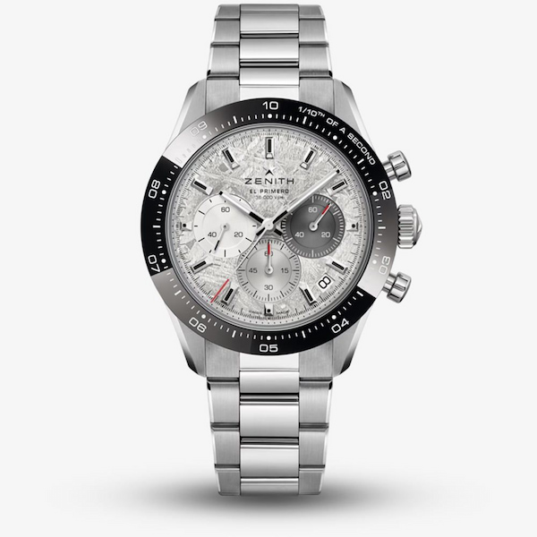 ZENITH Mens Chronomaster Sport Meteorite Dial Stainless Steel Bracelet Watch