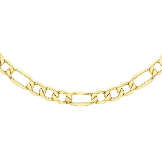 9ct yellow gold figaro chain