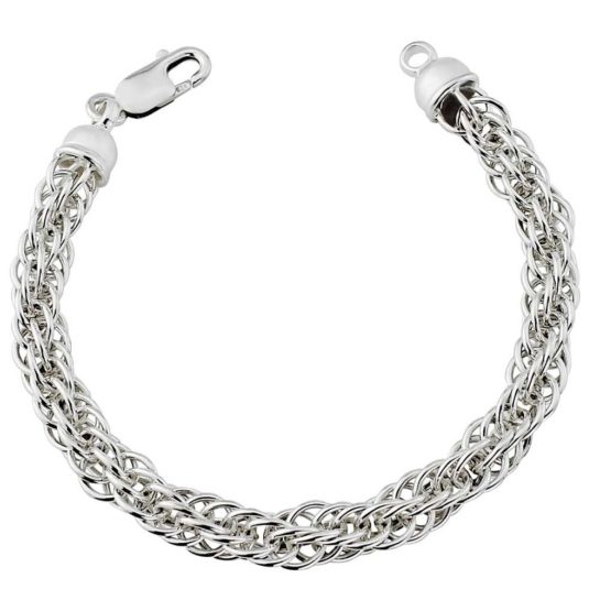 Silver Prince of Wales chain bracelet