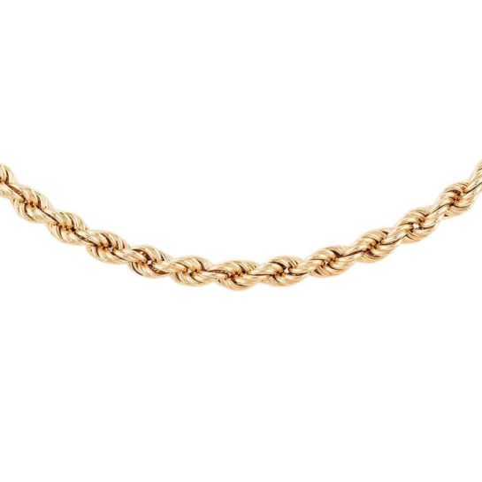 second hand gold rope chain necklace