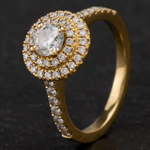Cluster Second hand Engagement Ring