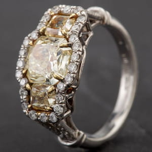 Yellow Diamond Second Hand Ring