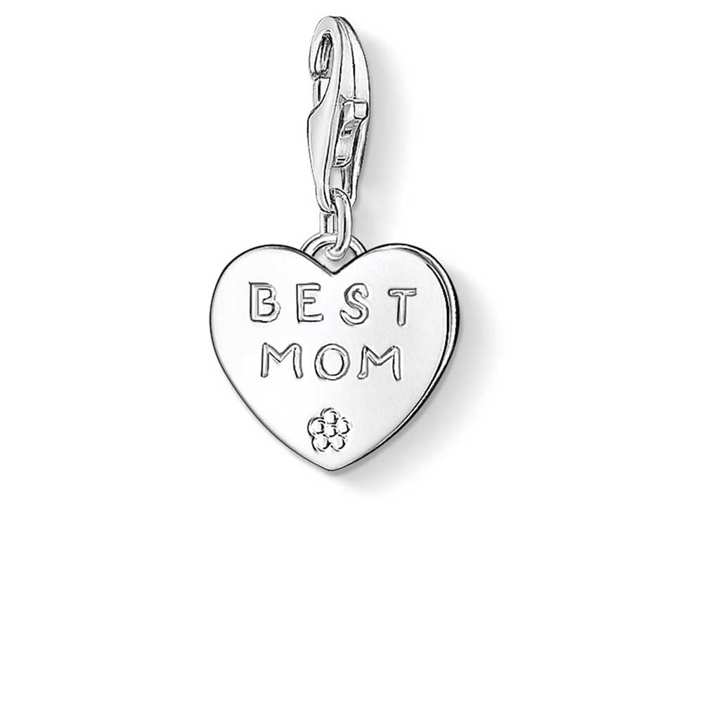 Thomas Sabo Silver Mum Heart Charm