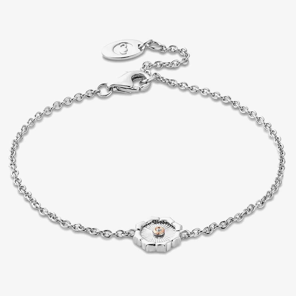 Clogau 3SNDA0721 Silver 9ct Rose Gold Nos Da Bracelet thbaker