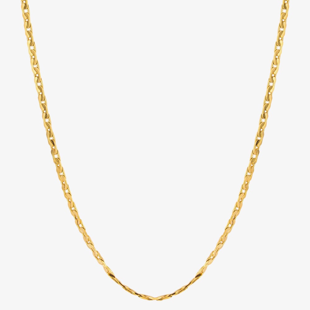 Fred Bennett Everyday Unity Gold Plated Anchor Chain Necklace N4565