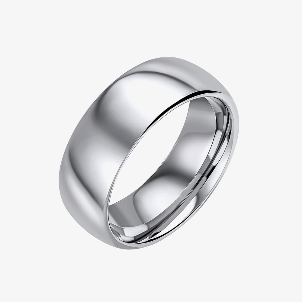 Fred Bennett Tungsten Plain Polished Ring R3889 62