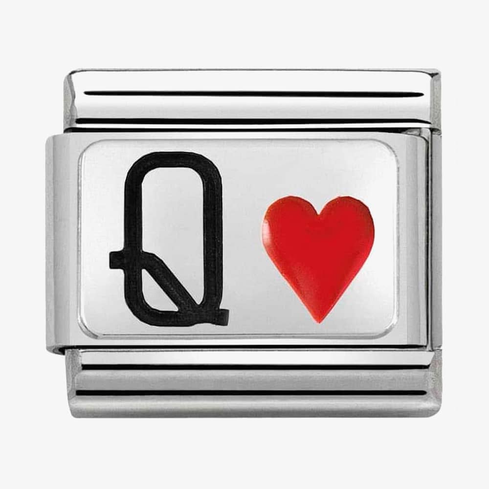 Nomination CLASSIC Silvershine Queen of Hearts Charm 330208/30