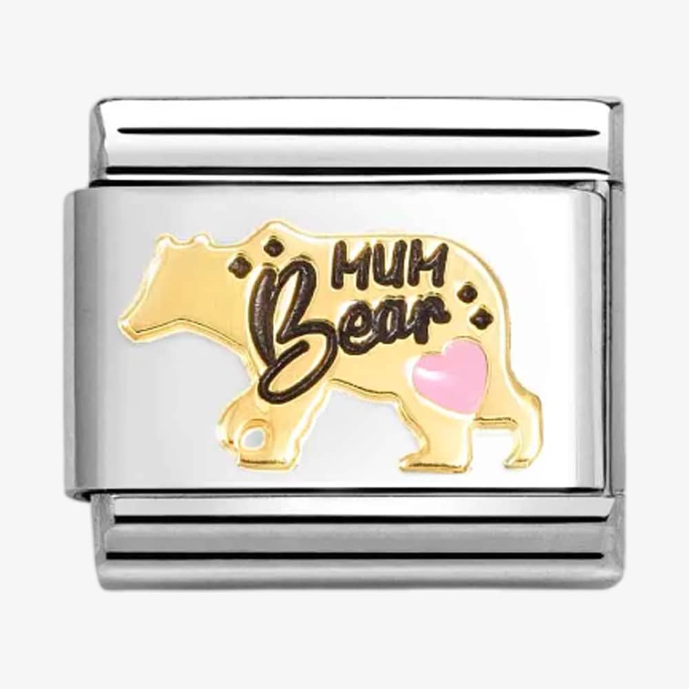 Nomination CLASSIC Mum Bear Pink Heart Charm 030272/81