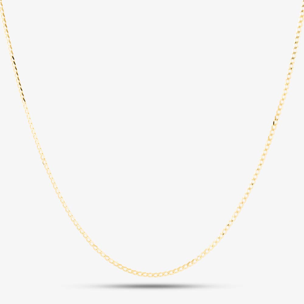 9ct Yellow Gold Fine Curb Chain SUFC-150-9Y-20